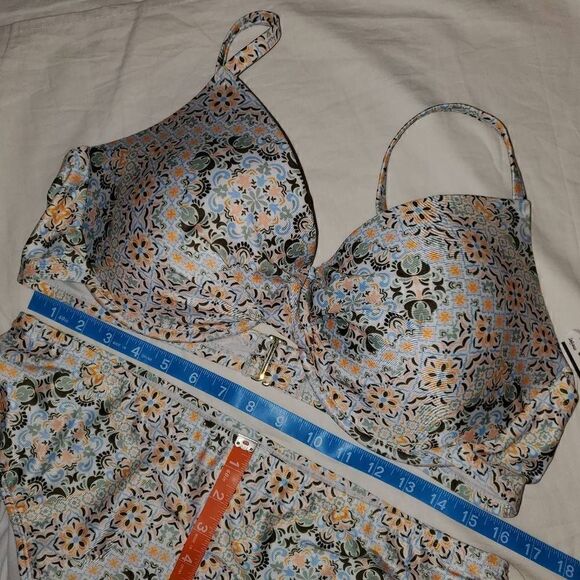 NWT Ibiza Geometric Print Bikini Set 3X - Picture 6 of 8
